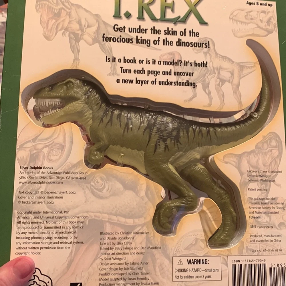 Uncover a T. Rex book 3D model dinosaur Dino anatomy facts learning ages 8+ VGUC